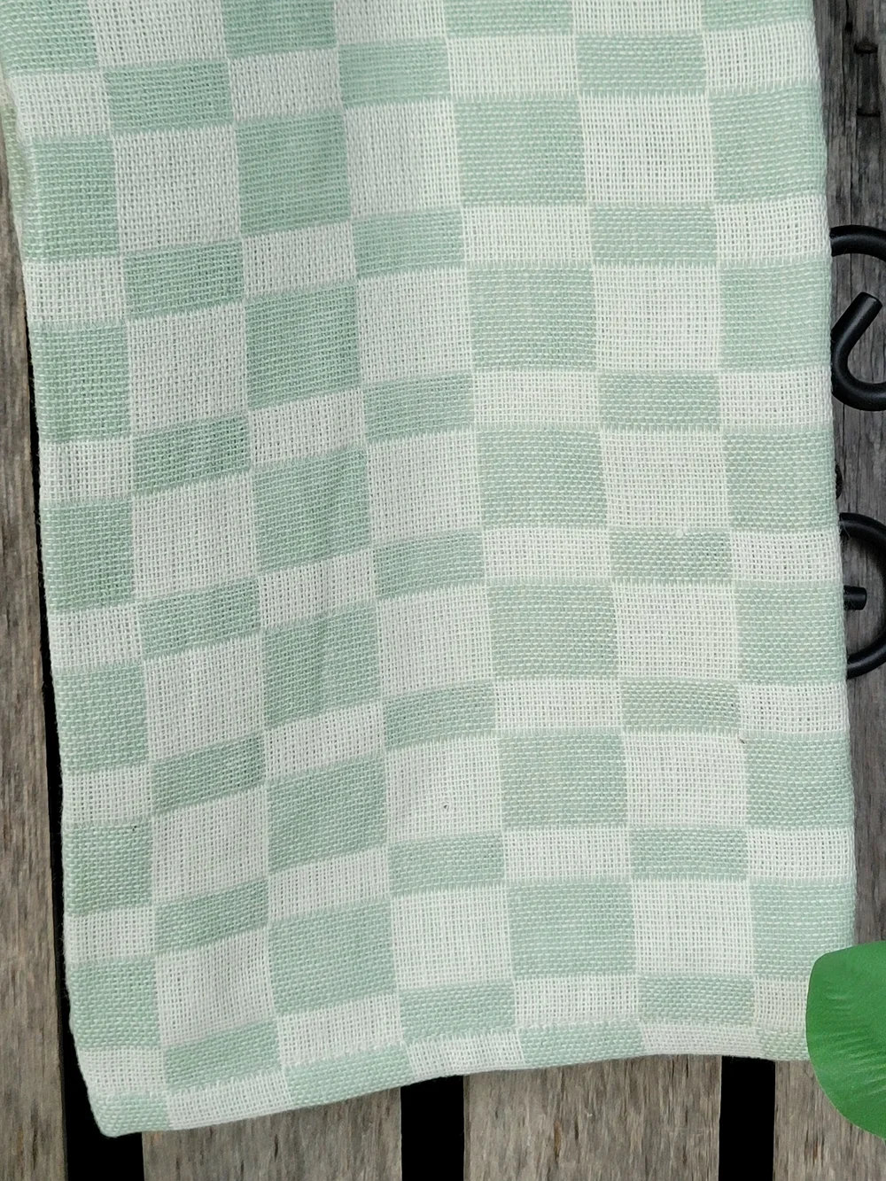 The Farmhouse Rachel Ashwell Mint Check Kitchen Towels - Set of 5